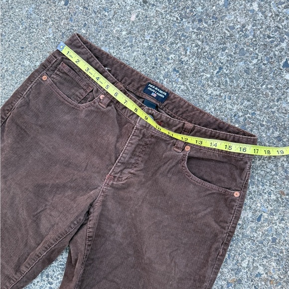 90s Y2K Polo Ralph Lauren Pants Womens Size 8 Bootcut Brown Corduroy Stretch - Picture 6 of 11